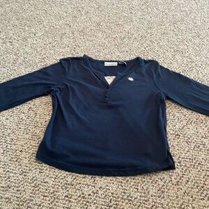 Energie Navy Blue Pullover With Built In Camisole. Girls XL. Y2K